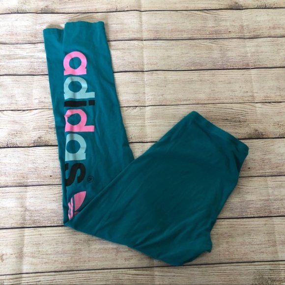 FWP - Adidas Teal Leggings with logo - Picture 6 of 6